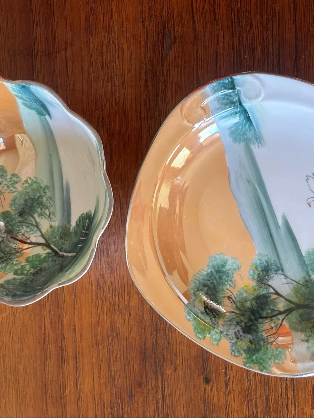 Noritake Lustreware Mayo Bowl and Plate
